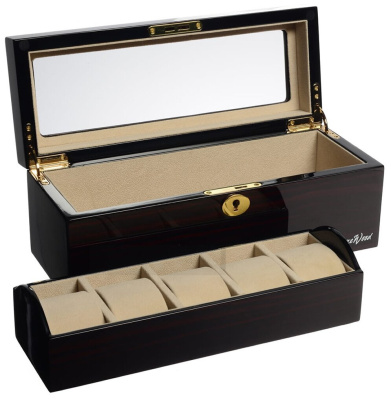 Шкатулка LuxeWood  для хранения 5-ти часов, арт.LW801-5-5, венге