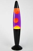 Лава-лампа 35см Оранжевая/Фиолетовая (Воск) Black