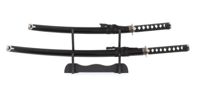Набор самурайских мечей, 2 шт. Ножны черные