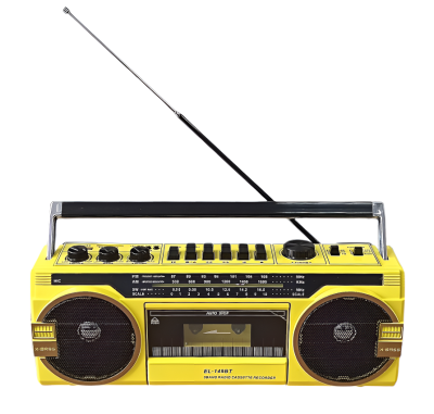 Ретро-магнитофон  EL-149BT "Ghettoblaster", желтый