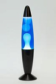 Лава-лампа 35см Белая/Синяя (Воск) Black