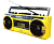 Ретро-магнитофон  EL-149BT "Ghettoblaster", желтый
