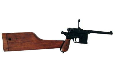 Макет. Пистолет Mauser C96 ("Маузер") с деревянной кобурой-прикладом (Германия, 1896 г.)