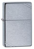 Зажигалка ZIPPO Vintage с покрытием Street Chrome™, латунь/сталь, серебристая, матовая, 38x13x57 мм