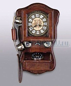 Ретро-телефон настенный, кнопочный с полочкой T620-A