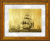 Картина на сусальном золоте «Парусная эскадра»