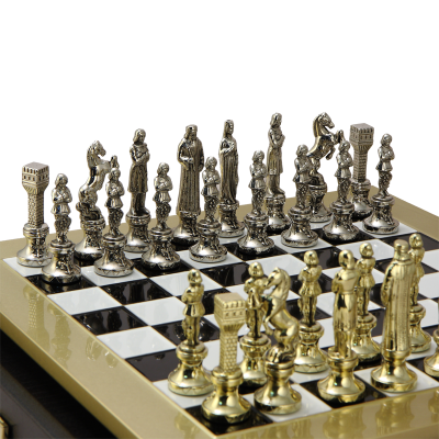 Шахматный набор "Ренессанс" (36х36 см), доска черно-белая