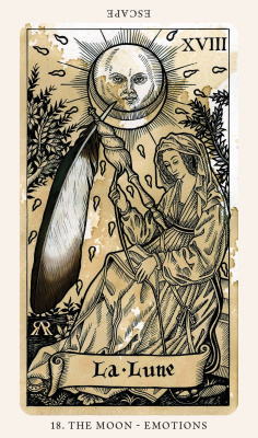 Карты Таро "The Medieval Feathers Tarot" Blue Angel / Средневековое таро "Перья"