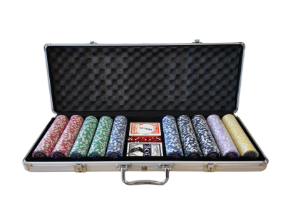 Набор для покера "Royal Flush" глянцевый на 500 фишек (арт. pkrj500)