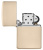 Зажигалка ZIPPO Classic 49453 с покрытием Flat Sand, латунь/сталь, бежевая, глянцевая, 38x13x57 мм