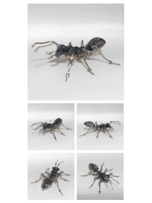 Механический конструктор DIY Cyberpunk из нержавеющей стали "Гигантский Муравей" - Brown