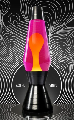 Лава лампа Mathmos Astro Black Vinyl Жёлтая/Розовая