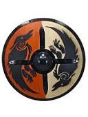 Щит викингов "Хугин и Мунин"  круглый