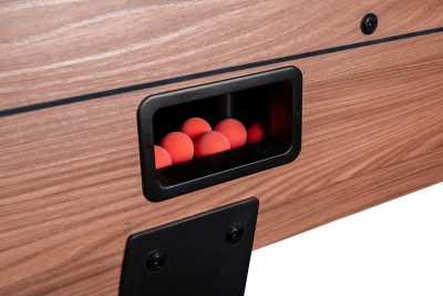 Игровой стол - футбол "Eiffel" (151х75,5х90см) коричнево-черный