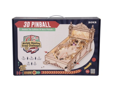 Механический деревянный конструктор Robotime - Пинбол (Pinball)