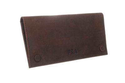 Кисет P&A для самокруток и 2 смесей, натуральная буйволиная кожа Кисет P&A для самокруток и 2 смесей, натуральная буйволиная кожа