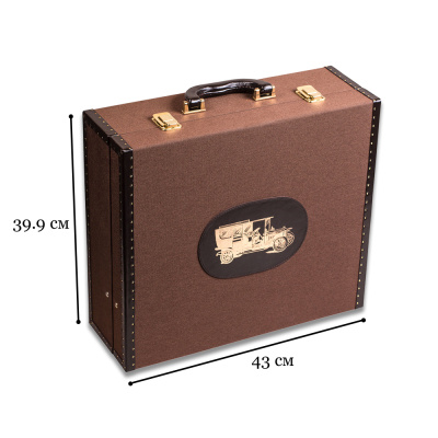 Набор посуды для поездок «Авто-Комфорт» (2 персоны). коричневый