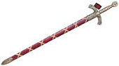 Макет. Меч рыцаря Тамплиера (XII век) с ножнами, арт.4163L