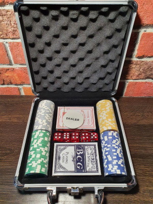 Покерный набор NUTS на 100 фишек,11,5г с номиналом в алюминиевом кейсе, ркп100