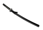 Катана, длинный японский меч, черные ножны