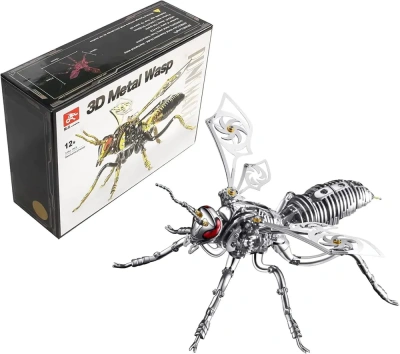 Механический конструктор Warcraft из нержавеющей стали "Оса" - Silver DIY