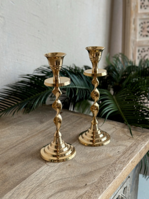 Подсвечник латунь полированный 7,25"