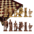 Шахматный набор "Греко-Романский Период" (28х28 см), доска красная