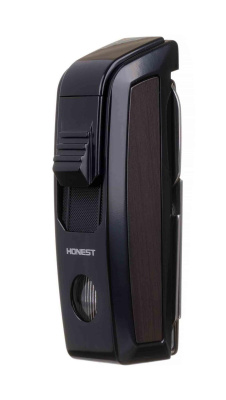 Зажигалка сигарная Honest, с ножницами, черная
