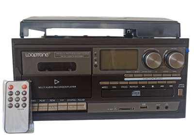 Виниловый проигрыватель LoopTone ДИСКО, Bt / CD / кассета / FM / АМ / USB, TR-18CD-BB