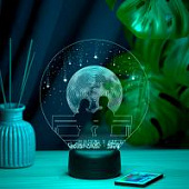 3D ночник Пара и луна