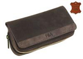 Сумка P&A для 2 трубок и табака, натуральная буйволиная кожа, подарочная упаковка Сумка P&A для 2 трубок и табака, натуральная буйволиная кожа, подарочная упаковка