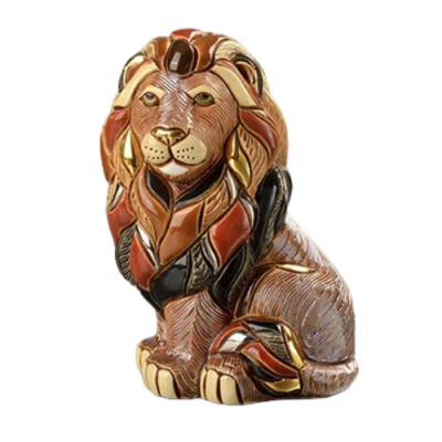 Статуэтка керамическая "Сидящий лев"