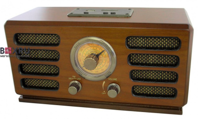 Ретро радиоприемник ELTA R-200 (mp3,sd,usb), дуб + карта 8гб