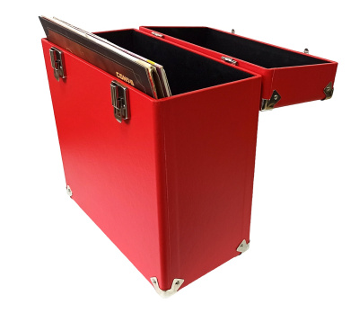 Кейс для виниловых пластинок BOX, красный BOX-Rd 