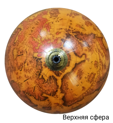 Глобус-бар настольный, сфера 33 см арт.JG-33002-R