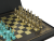 Шахматный набор "Мария Стюарт" (45х45 см), доска коричневая