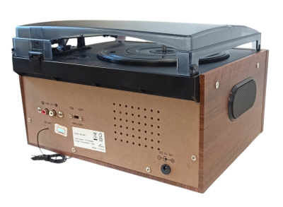Виниловый проигрыватель FM-радио, CD / MP3, магнитофон, USB / micro-SD, Bt, SW-808