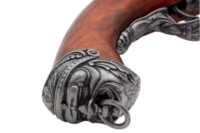 Макет. Кремневый пиратский пистоль (Италия, XVIII век), сталь