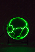 Электрический плазменный диск Тесла Зелёный D - 15см