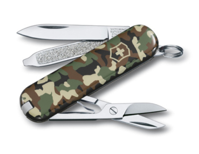 Нож-брелок Victorinox Classic, 58 мм, 7 функций, камуфляжный