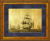 Картина на сусальном золоте «Парусная эскадра»