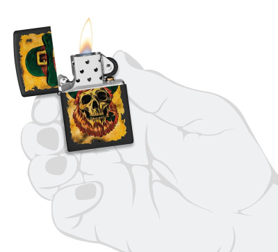 Зажигалка ZIPPO Lucky Map с покрытием Black Matte, латунь/сталь, черная, 38x13x57 мм (без бензина) Зажигалка ZIPPO Lucky Map с покрытием Black Matte, латунь/сталь, черная, 38x13x57 мм (без бензина)