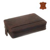 Сигарная сумка-хьюмидор P&A на 5 сигар, натуральная кожа
