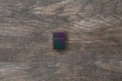 Зажигалка ZIPPO Classic с покрытием Iridescent, латунь/сталь, фиолетовая, матовая, 38x13x57 мм