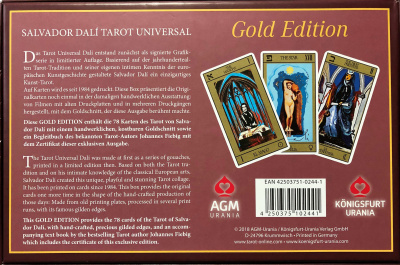 Карты Таро. "Salvador Dali. Universal Tarot. Gold Edition" / Сальвадор Дали. Универсальное Таро (Золотое издание), AGM Urania