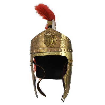 Шлем преторианский с красным плюмажем
