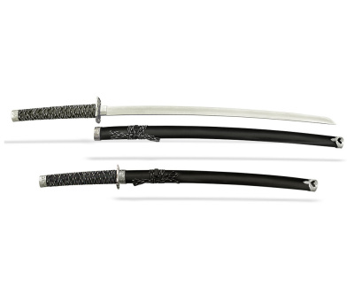 Набор самурайских мечей, 2 шт. Ножны черные