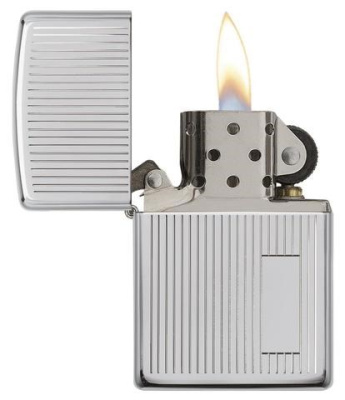 Зажигалка ZIPPO Classic 350 с покрытием High Polish Chrome, латунь/сталь, серебристая, 38x13x57 мм