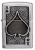 Зажигалка ZIPPO Ace Of Spades с покрытием Brushed Chrome, латунь/сталь, серебристая, 38x13x57 мм Зажигалка ZIPPO Ace Of Spades с покрытием Brushed Chrome, латунь/сталь, серебристая, 38x13x57 мм