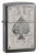 Зажигалка ZIPPO Classic с покрытием Black Ice ®, латунь/сталь, чёрная, глянцевая, 38x13x57 мм